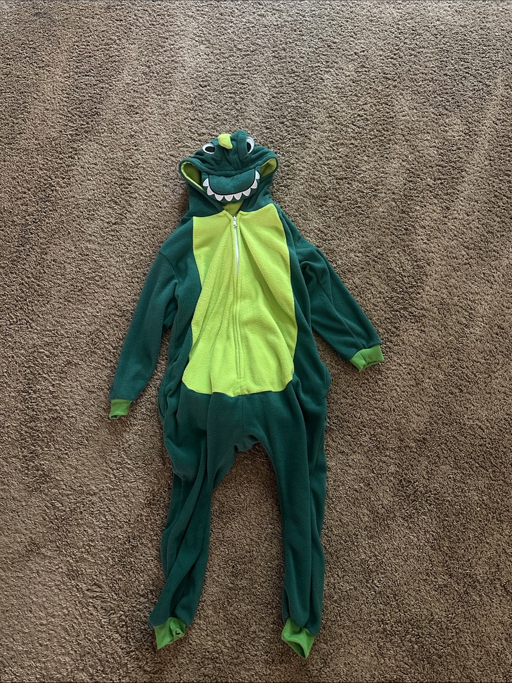 Kids Dino One-Piece Hooded costume or pajamas